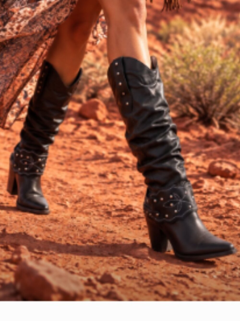 DINGO Leather Slouch Grit N Grace Boots 10T5269 NEW in box  Made In Mexico